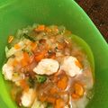 クックQG8JR1☆'s cooksnap of when they made 離乳食中期 後期 簡単 豆腐鳥団子餡掛け.