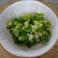 melmarilyn's cooksnap of when they made 芽キャベツとアーモンドの温サラダ.