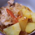 アリマ's cooksnap of when they made ポークチャップ風、豚とじゃがのトマト煮込.