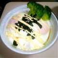 真利依's cooksnap of when they made 目玉焼き丼.