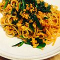 まあさ724's cooksnap of when they made にらと挽き肉の中華風☆肉味噌パスタ.