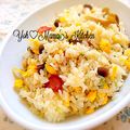 YUH♡ママ's cooksnap of when they made しめじとウインナーの卵炒飯.