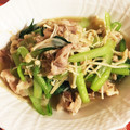 にぃたけ's cooksnap of when they made 簡単おかず❤豚肉&小松菜のゆず胡椒炒め.