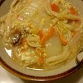 ちゃやてな's cooksnap of when they made 豚バラ白菜のあんかけうどん.