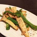 ちゅうと's cooksnap of when they made 簡単♡エリンギとピーマンのピリ辛炒め♪.
