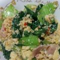 marinesno5's cooksnap of when they made チンゲン菜と卵のスイートチリ炒め.