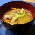 runa10's cooksnap of when they made さつまいもの味噌汁☆.