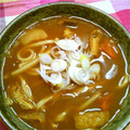 yuandaiko☆'s cooksnap of when they made リメイク♡お玉で計量♪和風カレーうどん☆.