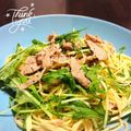 マイポ☆'s cooksnap of when they made 豚肉と水菜の和風ﾍﾟﾍﾟﾛﾝﾁｰﾉ♪.