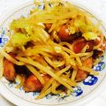 まいまいーかたつむり's cooksnap of when they made ☆きゃべつとウインナーの炒めもの☆.