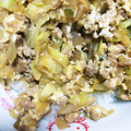 つんん's cooksnap of when they made 豚ひきとキャベツの卵とじ.