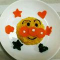 hd104's cooksnap of when they made 祝1歳！アンパンマンのお祝いプレート.