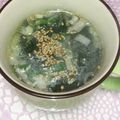 ☆yopipi's cooksnap of when they made 簡単すぎるわかめスープ.