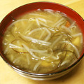 ぽりぽり拓庵's cooksnap of when they made わが家のもやしとワカメのお味噌汁♡.