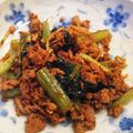 ゆきく's cooksnap of when they made ターサイの塩麹肉味噌炒め.
