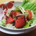 京ん家's cooksnap of when they made 塩昆布ドレッシングで♪トマトレタスサラダ.