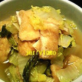 jerrytomo's cooksnap of when they made 白菜とおあげさんのたいたん.