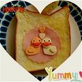 さーやgogo's cooksnap of when they made キャラ弁に☆型抜きで簡単可愛いあひるさん.