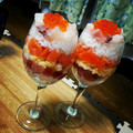 ☆himepom☆'s cooksnap of when they made 記念日に♪可愛いパフェ風ちらし寿司.