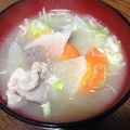 ☆莉柚芽帆☆'s cooksnap of when they made 具沢山の♪はんなり豚汁♪.