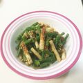 kiriko5's cooksnap of when they made 弁当和風副菜♪ちくわといんげんの胡麻和え.
