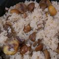 ☆はーしゅーママ☆'s cooksnap of when they made 剥き甘栗で☆お手軽栗ご飯.