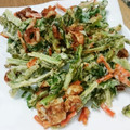 YuzuKizu's cooksnap of when they made 大根の葉っぱとちくわの天ぷら.