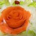 mama57's cooksnap of when they made スモークサーモンのお花サラダ♪.