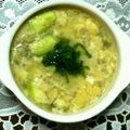 ma___111's cooksnap of when they made 茄子と卵の香味スープ.