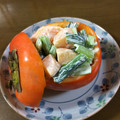 早起きまま's cooksnap of when they made 柿と小松菜のマヨネーズ和え.