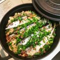 kyaoringo☆'s cooksnap of when they made 秋刀魚の土鍋炊き込みご飯.