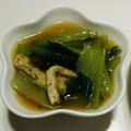 miuyuimama's cooksnap of when they made 副菜に☆簡単小松菜と油揚げの煮びたし.