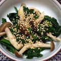 クックIKDMZ5☆'s cooksnap of when they made レンチン☆ほうれん草としめじのおひたし.