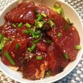 まなぶぅちゃん's cooksnap of when they made マグロの漬け丼.