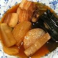 日陰の向日葵's cooksnap of when they made 豚バラと大根と昆布の煮物.