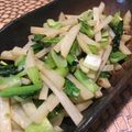 クックZSBQBO☆'s cooksnap of when they made 小松菜とジャガイモのアンチョビ炒め.
