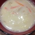 夏海まま's cooksnap of when they made 味噌豆乳スープ.