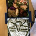 ハーフな２人's cooksnap of when they made ★キャラ弁♪迫力の顔文字弁当　*Ｙｍ*.