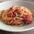 なぎ茶's cooksnap of when they made ☆トマトとにんにくとツナのパスタ☆.