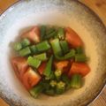 みるく茶's cooksnap of when they made すぐに食べれる！オクラとトマトのマリネ.