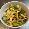 Okecchan's cooksnap of when they made きゅうりと油揚げのさっぱりおかず.