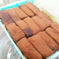 はーちゃん：3's cooksnap of when they made とろける口溶け♡レンジで簡単！生チョコ.