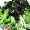 ナカタニ's cooksnap of when they made 水菜ともやしと小エビのりサラダ.