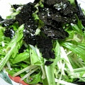 ナカタニ's cooksnap of when they made 水菜ともやしと小エビのりサラダ.