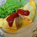 ミラクルぷっちょ's cooksnap of when they made 超簡単!!ハム＆チーズinオムレツ★.