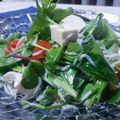 ｸﾏﾘｴ's cooksnap of when they made 豆腐と野菜のサラダ　塩麹しらすドレ和え.
