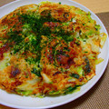 豆大福モッチ's cooksnap of when they made 牡蠣とキャベツのお好み焼き.