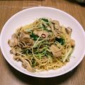 ☆KUMI521☆'s cooksnap of when they made ダイエットに!まいたけと水菜のペペロン.