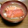 サンタクロースの弟子's cooksnap of when they made 伊勢海老の頭の味噌汁.