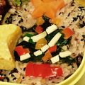 なむい's cooksnap of when they made キャラ弁★海苔でクリスマスツリー.